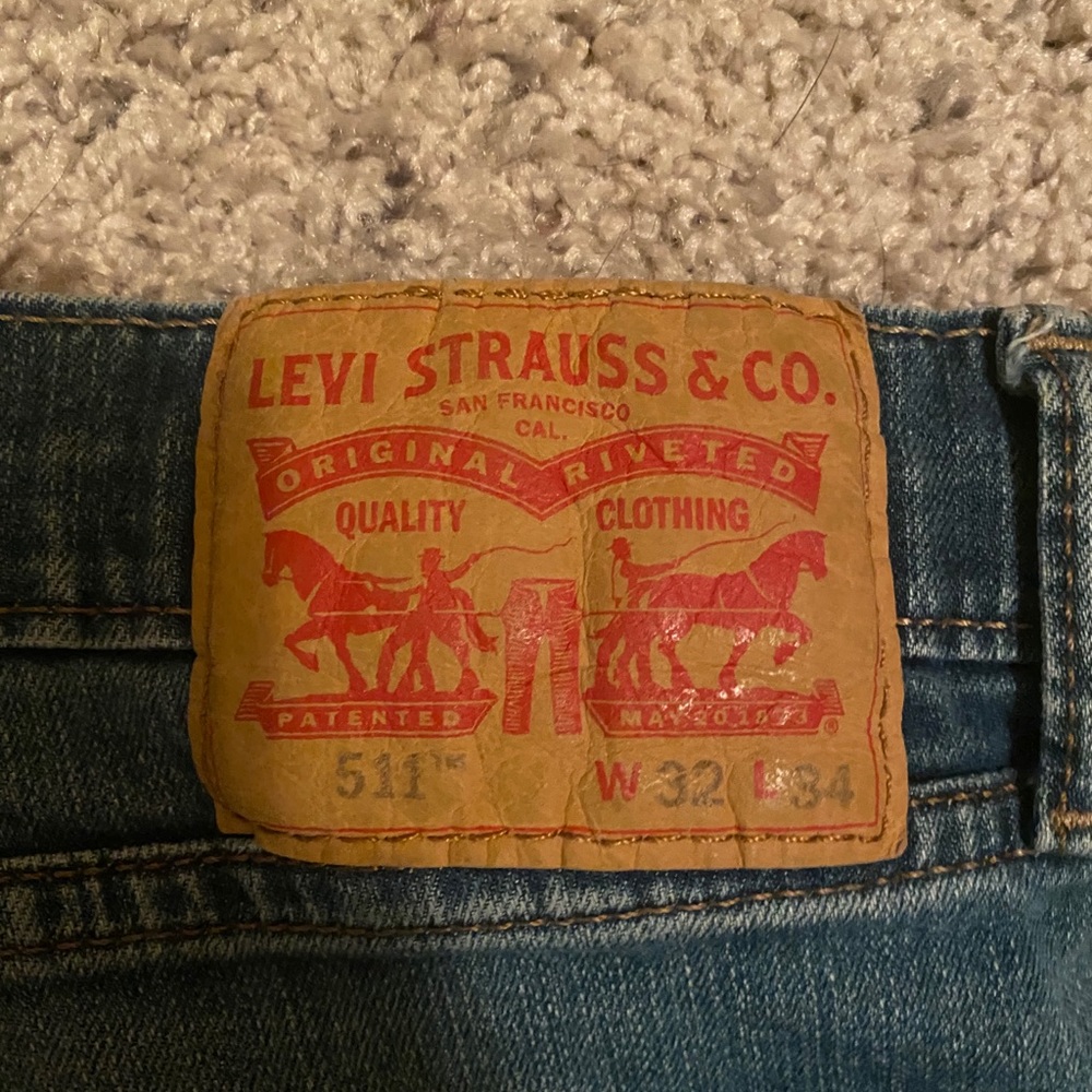Men’s Levi’s 511 Slim Blue Jeans 34x32